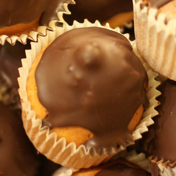 Magdalenes de fajol amb xocolata